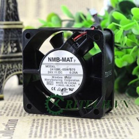 QUẠT DC 3 DÂY NMB 2410ML-05W-B70 24V KÍCH THƯỚC 60X60X25MM