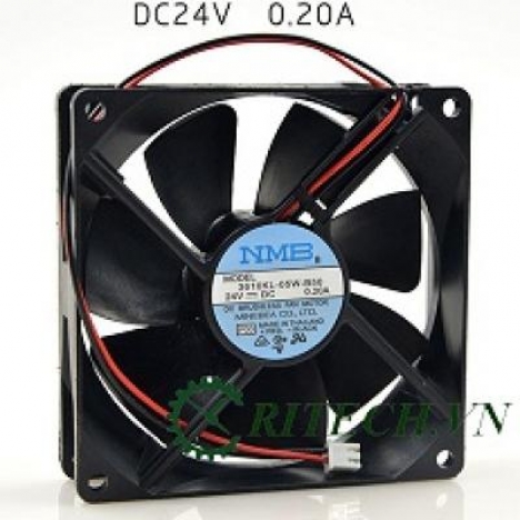 QUẠT DC 3 DÂY NMB 3610KL-05W-B50 24V KÍCH THƯỚC 90X90X25MM