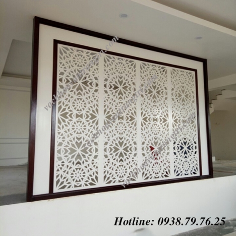 Kết hợp trang trí nhà với vách ngăn cnc bằng gỗ công nghiệp giá rẻ