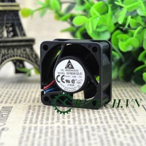QUẠT DC 3 DÂY DELTA EFB0412LD 12V KÍCH THƯỚC 40X40X20MM