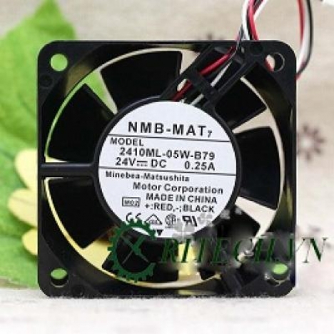 Chuyên cung cấp QUẠT DC 3 DÂY NMB 2410ML-05W-B79 24V KÍCH THƯỚC 60X60X25MM