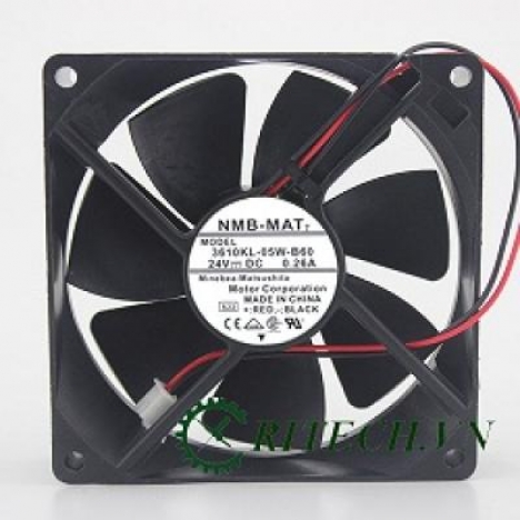 QUẠT DC 3 DÂY NMB 3610KL-05W-B69 24V KÍCH THƯỚC 90X90X25MM