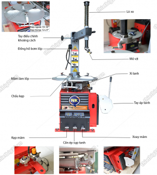 Địa chỉ bán máy tháo lốp được quan tâm lớn