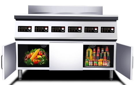 Bếp điện từ công nghiệp 4 mặt hàng công ty