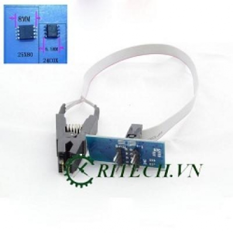 DÂY CHUYỂN ĐỔI SOP-8 SANG DIP-8 ĐỂ NẠP CHƯƠNG TRÌNH CHO EPROM KHÔNG PHẢI THÁO