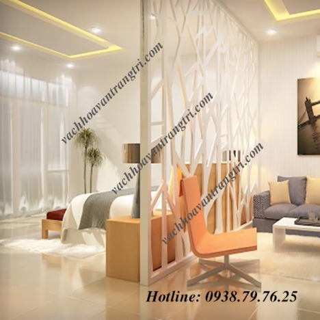 Vẻ hiện đại, sang trọng với vách ngăn cnc bằng gỗ trang trí giá rẻ