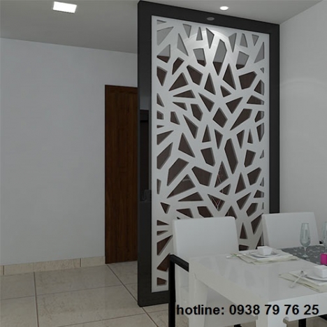 Vẻ hiện đại, sang trọng với vách ngăn cnc bằng gỗ trang trí giá rẻ