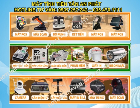 Bán thiết bị tính tiền cho quán cafe, quán ăn, quán trà sữa tại Bến Tre, Trà Vinh