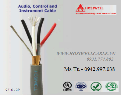 Cáp tín hiệu âm thanh 2x2x1.5mm2 chống nhiễu, chậm cháy xuất xứ Thái Lan