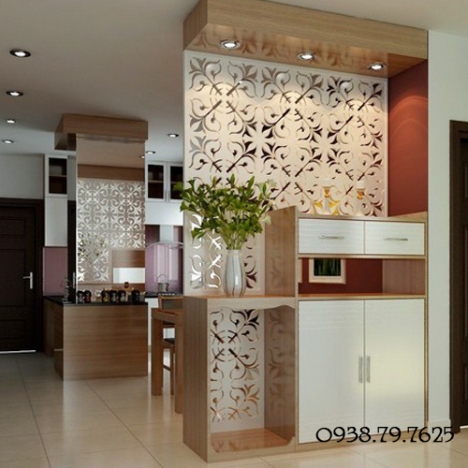 Gía rẻ khi trang trí nhà bằng vách ngăn gỗ cắt cnc đẹp