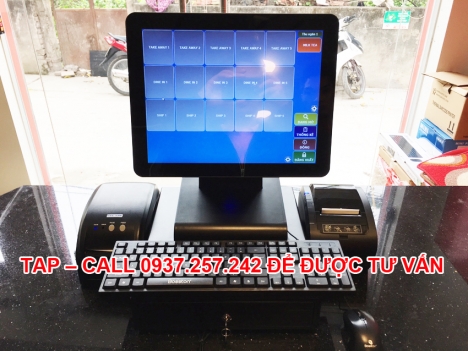 Máy tính tiền cảm ứng cho quán trà sữa giá rẻ tại Hà Nội