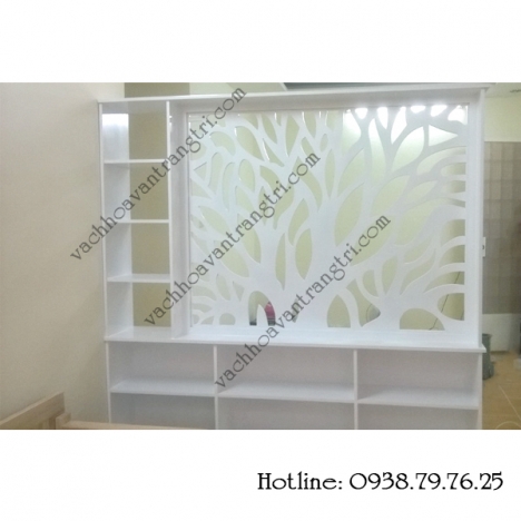 Thi công vách ngăn hoa văn cnc trang trí tủ rượu đẹp