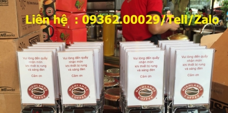 Biển số bàn mica- Nhận làm thẻ số để bàn theo yêu cầu