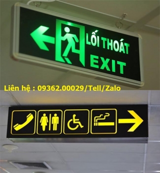 Biển chỉ dẫn lối đi, biển hiệu mica-inox