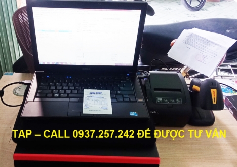 Máy tính tiền cho cửa hàng tạp hóa bằng máy quét mã vạch giá rẻ tại Bình Dương