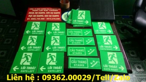 Biển chỉ dẫn lối đi, biển hiệu mica-inox