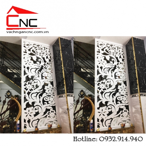 Chung cư, nhà phố nên thiết kế vách ngăn gỗ cho phòng khách