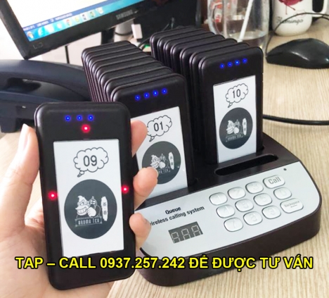 Thẻ báo rung nhận đồ uống cho quầy thu ngân giá rẻ tại Bình Dương