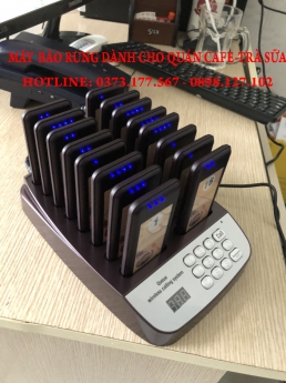 Bán thẻ báo rung tự phục vụ cho quán café – trà sữa