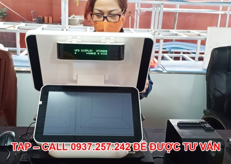 Máy tính tiền cảm ứng 3 màn hình cho nhà hàng, quán cafe giá rẻ tại Bình Dương