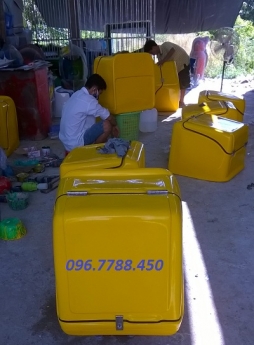 Thùng chở hàng nhựa composite, thùng chở hàng sau xe máy call 096.7788.450 Ngọc Nghĩa
