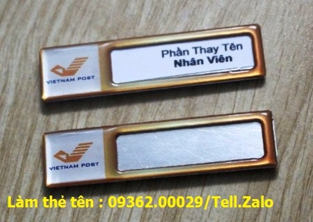 Sản xuất các mẫu thẻ tên nhân viên theo yêu cầu lấy nhanh giá rẻ