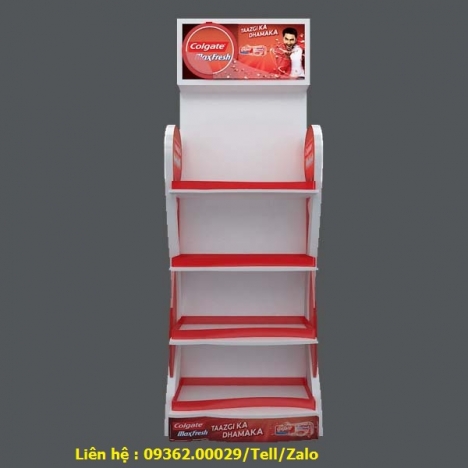 Kệ mica, kệ tài liệu, kệ đựng tờ rơi bằng mica để đất