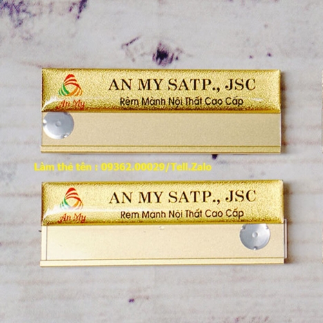 Sản xuất các mẫu thẻ tên nhân viên theo yêu cầu lấy nhanh giá rẻ