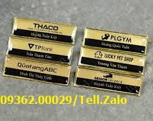 Sản xuất các mẫu thẻ tên nhân viên theo yêu cầu lấy nhanh giá rẻ