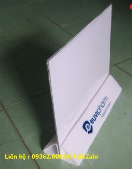 Kệ menu mica A4, A5,A6 giá rẻ, Mẫu kệ menu được nhiều khách hàng lựa chọn