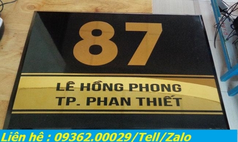 Biển số nhà làm bằng chất liệu gì ? Tìm đơn vị gia công biển số nhà theo yêu cầu
