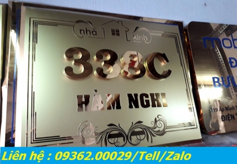 Biển số nhà làm bằng chất liệu gì ? Tìm đơn vị gia công biển số nhà theo yêu cầu