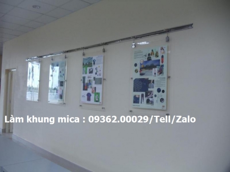 Các mẫu khung mica treo tường, khung poster treo tường bằng mica