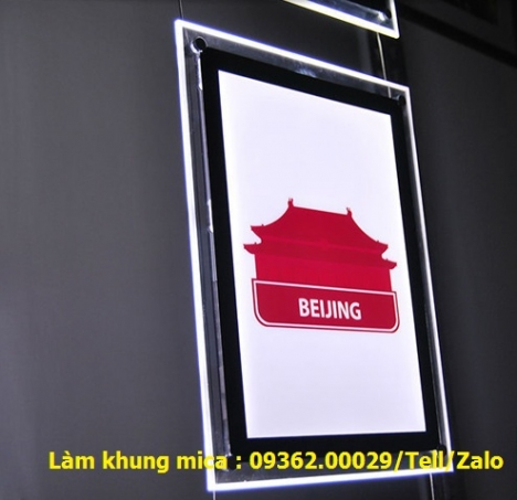 Các mẫu khung mica treo tường, khung poster treo tường bằng mica