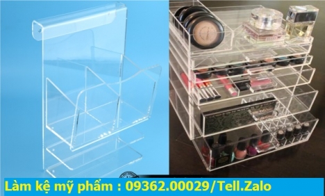 Làm kệ mỹ phẩm mica lấy luôn trong ngày giá rẻ