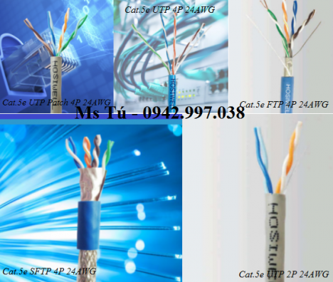 Cat.5e UTP Patch - Cáp mạng mềm 4 đôi tiết diện 24AWG xuất xứ Thái Lan