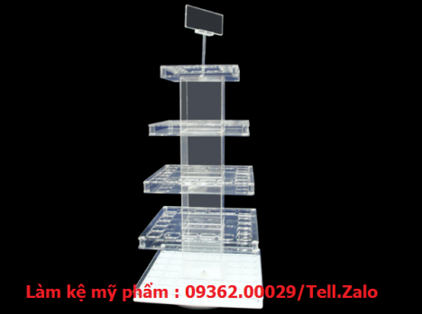 Làm kệ mỹ phẩm mica lấy luôn trong ngày giá rẻ