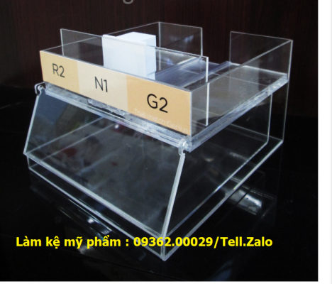 Làm kệ mỹ phẩm mica lấy luôn trong ngày giá rẻ