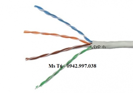 Cat.5e UTP Patch - Cáp mạng mềm 4 đôi tiết diện 24AWG xuất xứ Thái Lan