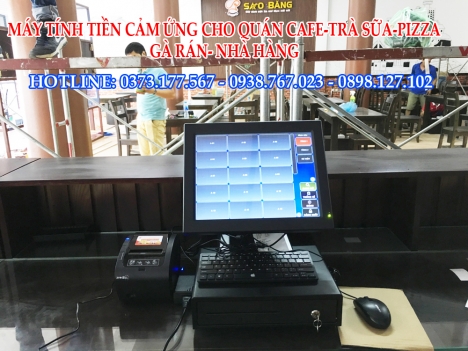 Lắp và hướng dẫn tận nơi máy tính tiền cảm ứng cho nhà hàng – quán ăn