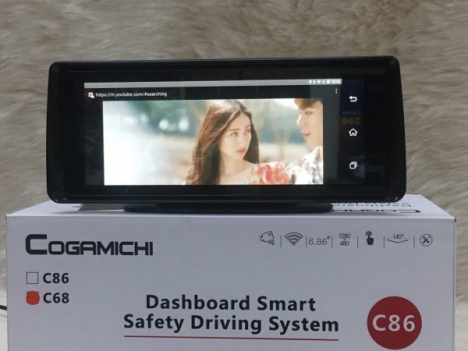 Camera hành trình mặt taplo Gogamichi C86 | Camera Android Sim4G