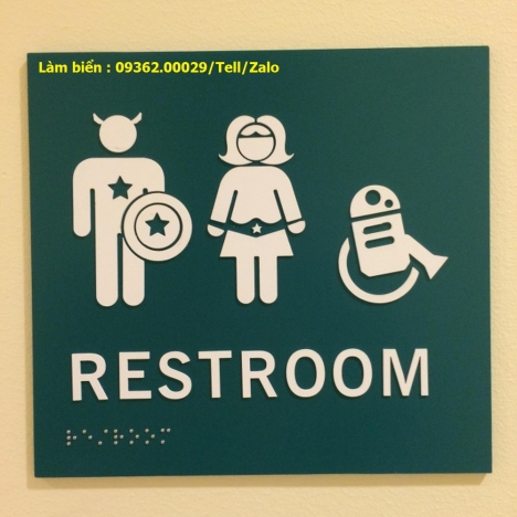 Biển hiệu văn phòng, biển báo , biển wc , biển chỉ dẫn vệ sinh giá rẻ