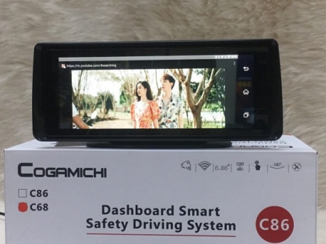 Camera hành trình mặt taplo Gogamichi C86 | Camera Android Sim4G
