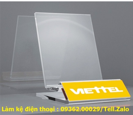 Các sản phẩm kệ trưng bày điện thoại bằng mica nhiều mẫu mã đa dạng