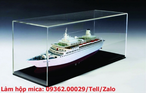 Gia công hộp chụp mica, hộp mica trưng bày sản phẩm bằng máy móc hiện đại lấy nhanh trong ngày