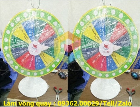 Sản xuất các loại vòng quay may mắn với giá thành rẻ