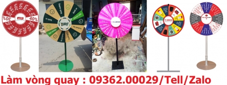Sản xuất các loại vòng quay may mắn với giá thành rẻ