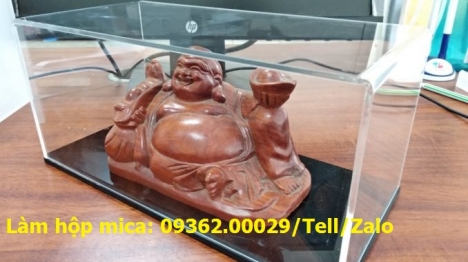 Gia công hộp chụp mica, hộp mica trưng bày sản phẩm bằng máy móc hiện đại lấy nhanh trong ngày