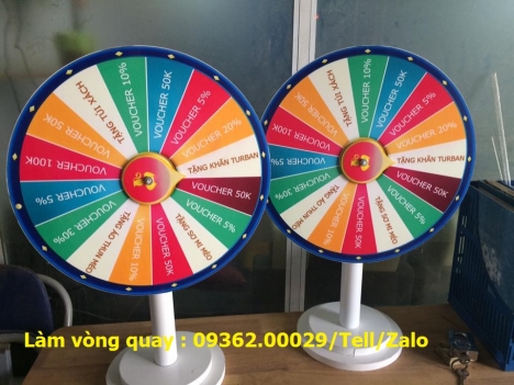 Sản xuất các loại vòng quay may mắn với giá thành rẻ