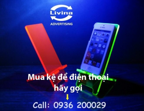 Các sản phẩm kệ trưng bày điện thoại bằng mica nhiều mẫu mã đa dạng